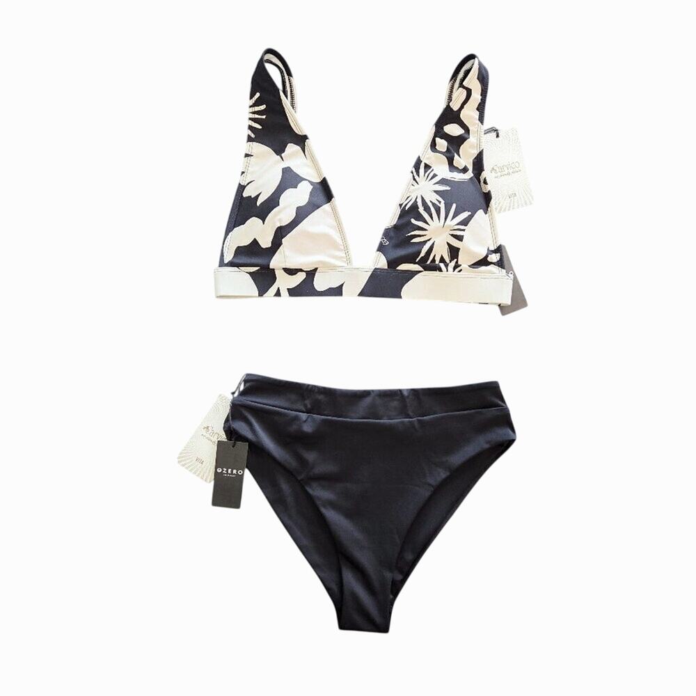 Ozero Victoria Bikini Top (Medium) & Valday Bottom (Small) Classic Black & White
